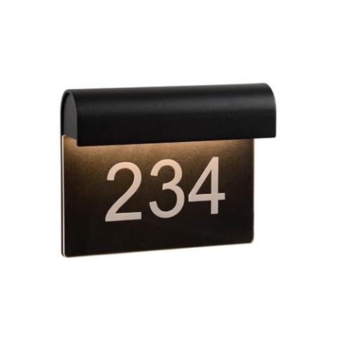 LUCIDE THESI LED - Wandleuchte Innen/Außen - LED - 1x8W 3000K - IP54 - Schwarz