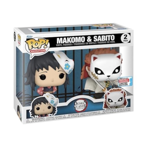 Funko POP! 2 Pack Animation: Makomo & Sabito (Demon Slayer) 2023 Fall Convention Limited Edition