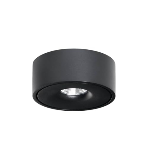 Arcchio LED Deckenleuchte Rotari (Modern) in Schwarz aus Aluminium (1 flammig,) - Lampe Deckenlampe Wohnzimmerleuchte