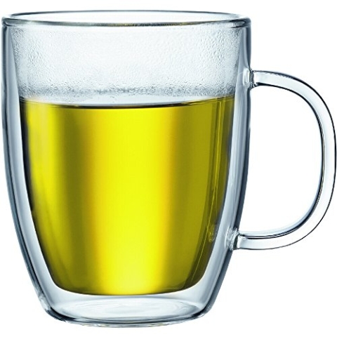 Bodum BISTRO 2-teiliges (Doppelwandig, Isoliert, Spülmaschinengeeignet, 0,45 liters) transparent