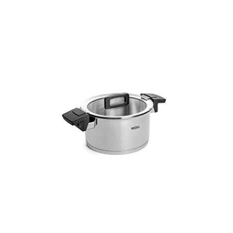 Woll Concept Kochtopf mit Deckel - Induktiv -, Ø 20 cm, 11 cm hoch, 3,4l - Geeignet für alle Herdarten, Edelstahl, backofenfest bis zu 200°, silber
