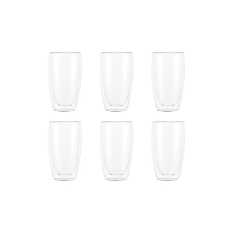 Bodum PAVINA 4560-10-12 Set mit 6 Gläsern, doppelwandig, 0,45 l, cremefarben