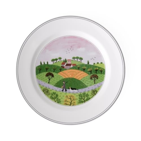 Villeroy und Boch Design Naif Speiseteller Jäger, Premium Porzellan