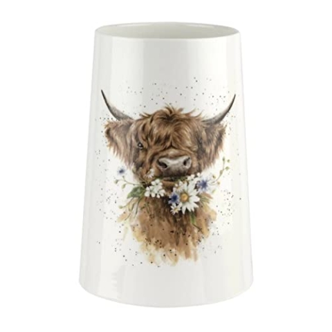 Wrendale Designs Vase mit Kuhmotiv