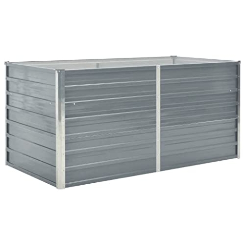 vidaXL Hochbeet Verzinkter Stahl 160x80x77cm Gartenbeet Pflanzbeet Frühbeet