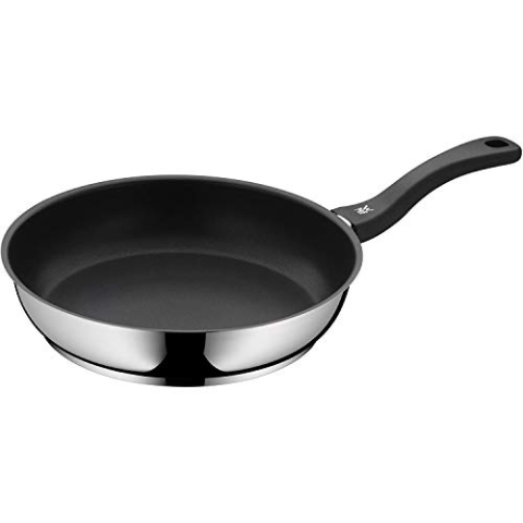 WMF Bratpfanne Devil 28 cm, Pfanne Induktion, Cromargan Edelstahl beschichtet, Kunststoffgriff