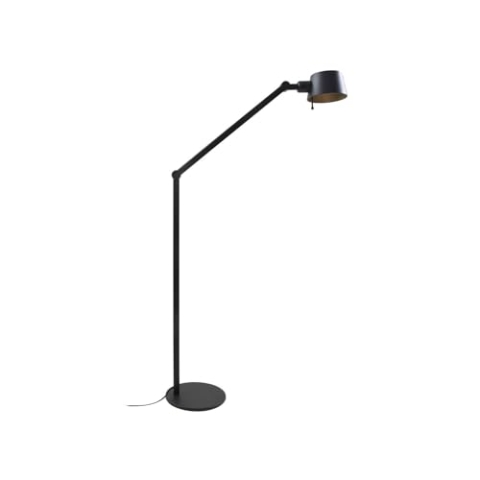 Lucande Stehlampe Silka (Modern) in Schwarz aus Metall (1 flammig, E27) - Stehleuchte Standleuchte Floor Lamp Wohnzimmerlampe Arbeitszimmerleuchte