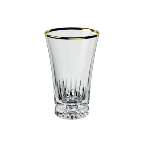 Villeroy & Boch - Grand Royal Gold Longdrinkglas Set mit Goldrand, Gläser für Cocktails und Longdrinks, 300 ml, Kristallglas, Klar