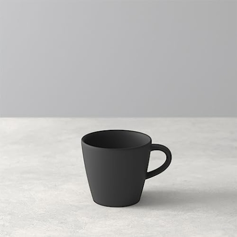 Villeroy & Boch Manufacture Rock 6er Set Espressotassen schwarz Ø 6.5cm Porzelan