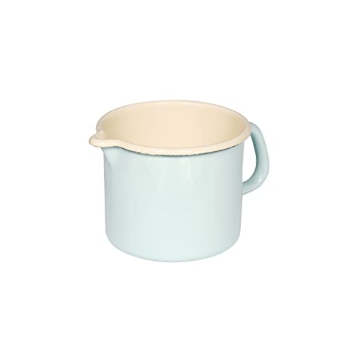 Riess, 0041-006, Schnabeltopf 14, CLASSIC - BUNT/PASTELL, Farbe Türkis, Durchmesser 14 cm, Höhe 12.5 cm, Inhalt 1.7 Liter, Emaille, Induktion