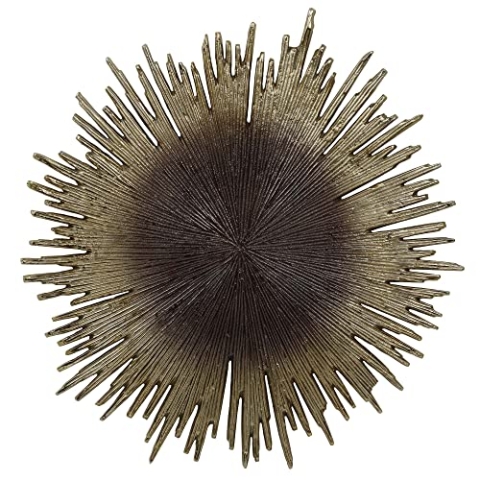PTMD Zenar Wanddekoration - H2 x Ø76 cm - Eisen - Goldbraun
