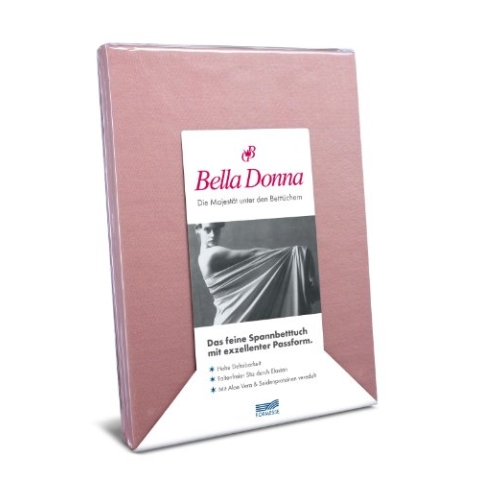 Spannbettlaken Bella Donna Jersey für Matratzen & Wasserbett 90-100 x 190-220 cm in Altrose