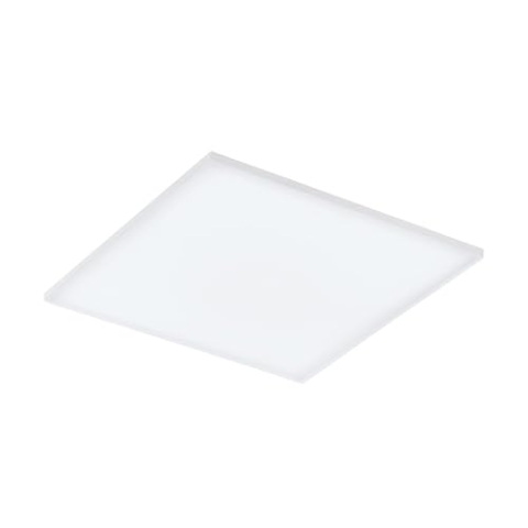 EGLO Deckenleuchte Turcona, LED Panel aus Metall und Kunststoff, rahmenlose Deckenlampe in weiß, Deckenbeleuchtung wamweiß, Flurlampe Decke 60 x 60 cm