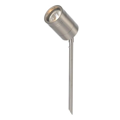 LUCIDE ARNE-LED - Gartenstrahler - Ø 6,3 cm - LED - GU10-1x5W 2700K - IP44 - Chrom Matt