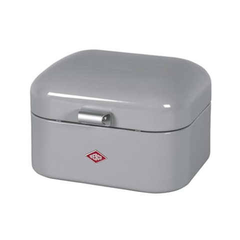Wesco 235 101 Single Grandy Brotkasten cool grey 22 x 28 x 17cm (L/B/H), Edelstahl, 22 x 26,8 x 17,5cm