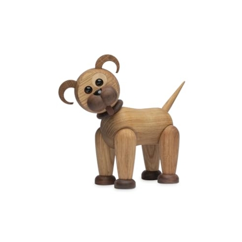 Spring Copenhagen Holzspielzeug Hund Namens Buddy - Handgefertigte Haustier Skulptur