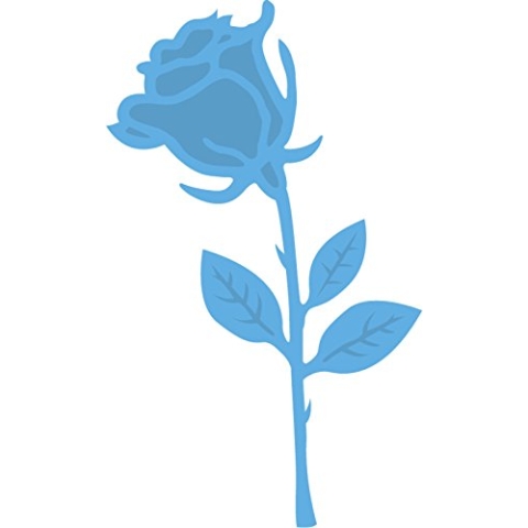Marianne Design Creatables Rosenknospe-Stanzschablone und Prägeschablone für die Kartengestaltung und Scrapbooking, Metal, Blue, 5.5 x 7.3 x 0.4 cm