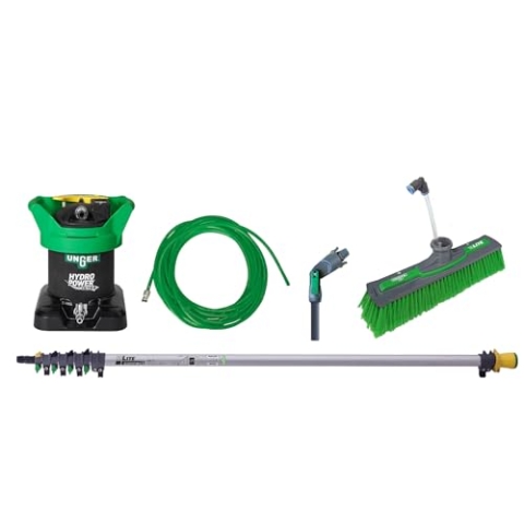 UNGER HydroPower Ultra Einsteiger Set (zur Fassaden- / Fensterreinigung mit Reinwasser, ohne Chemikalien, streifenfreie Oberflächen) DIUK1