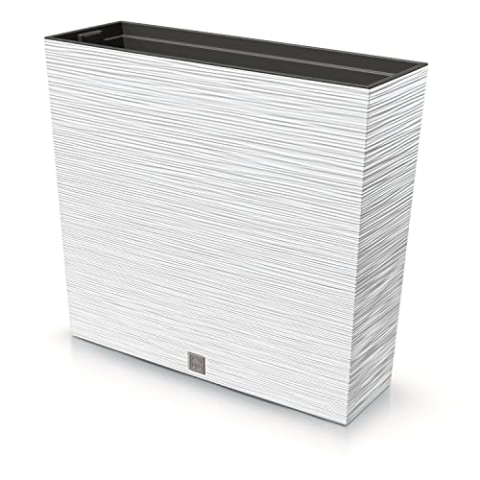 Prosperplast Furu Case Tower Blumentopf, Weiß