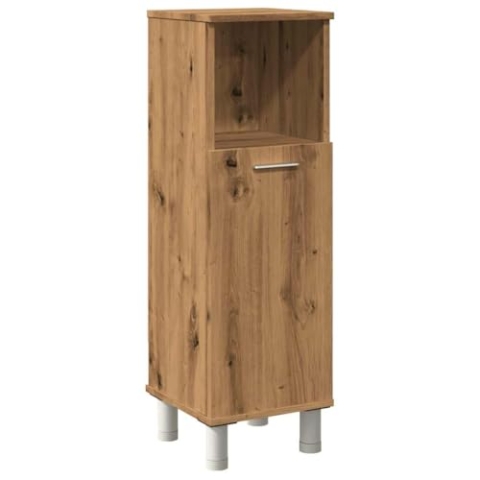 vidaXL Badschrank Artisan-Eiche 30x30x95 cm Holzwerkstoff, Badezimmerschrank, Schrank Bad, Schrank Badezimmer, Badezimmerschränke, Schränke Bad