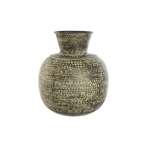 Home ESPRIT Vase grün Aluminium 42 x 42 x 45 cm