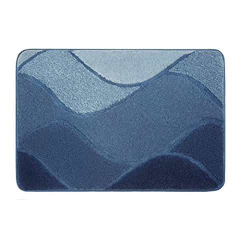Kleine Wolke Badteppich Fiona, Farbe: Iceblue, Material: 100% Polyacryl, Größe: 55x 65 cm