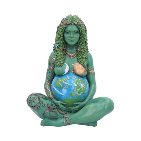 Nemesis Now Large Ethereal Mother Earth Painted Figurine Große Gaia Art Statue bemalte Figur, Harz, Natürliche ätherische Mutter Erde, 30 cm