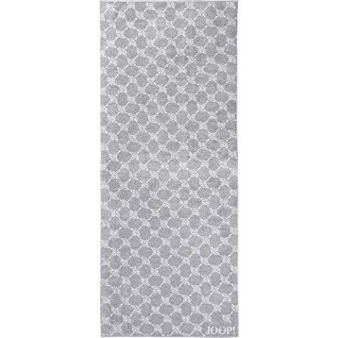 JOOP! Saunatuch Cornflower Silber/weiß 1611 Fb. 76 - silber - 80 x 200 cm