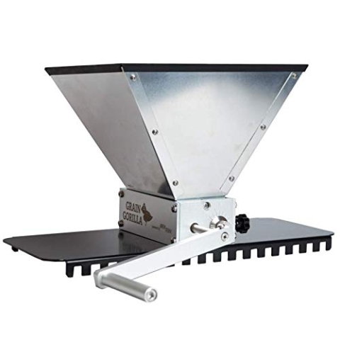 Brouwland Brewferm Grain Gorilla Malzmühle, RVS, Grau, 5 Liter