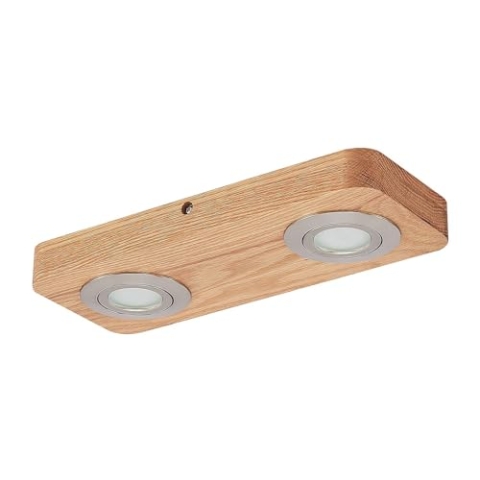 Lindby ,schwenkbar (Modern) aus Holz (2 flammig,) - Deckenleuchte Lampe Wohnzimmerleuchte