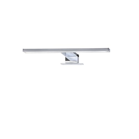 Briloner Leuchten LED Spiegelleuchte, Spiegellampe chrom, 500 Lumen, 4.000 Kelvin, IP44, Metall, 5 W, 300x103x36mm (LxBxH), 2104-018, länge: 30cm