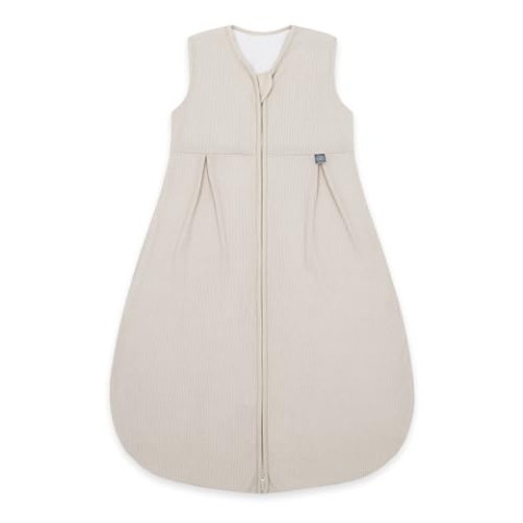 emma & noah Baby Schlafsack 1.0 TOG, Ganzjahres Schlafsack für den Frühling, Sommer und Herbst, 100% Bio-Baumwolle, OEKO-TEX Zertifiziert, Strampelsack für Neugeborene (Essential Beige, 70 cm)