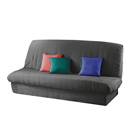 douceur d'intérieur Essential Clic Clac Mat Cover. 120 bis 140 cm - 185 bis 200 cm Polye. Uni Essentiel Polyester, Beton