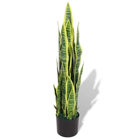 vidaXL Künstliche Sansevieria Bogenhanf mit Topf 90cm Kunstpflanze Kunstbaum