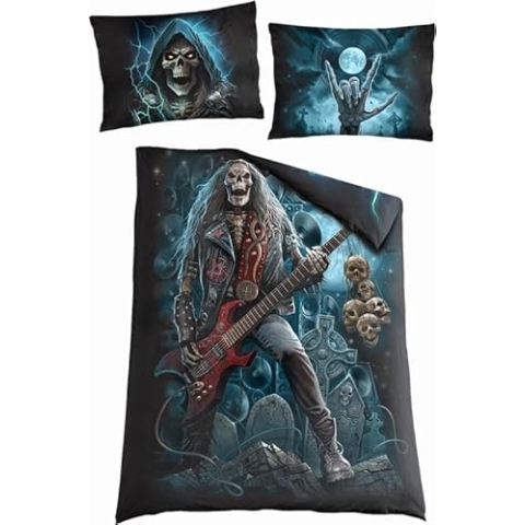 Spiral Grim Rocker Unisex Bettwäsche Multicolor