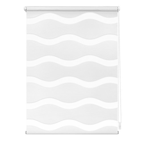 Lichtblick Doppelrollo Klemmfix ohne Bohren, Welle, Blickdicht, Klemmträger-Montage, Sichtschutz, Wandmongtage, Deckenmontage, für Fenster und Türen Weiß,110 cm x 150 cm (B x L)