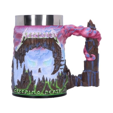 Nemesis Now Metallica Creeping Death Bierkrug, Heavy Metal Collectible Drinkware, offizielles Lizenzprodukt