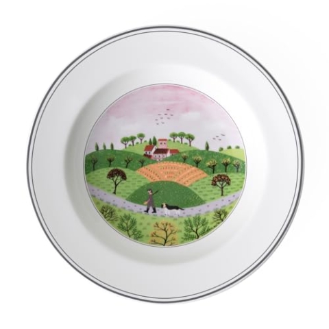 Villeroy und Boch Design Naif Suppenteller Jäger, Premium Porzellan
