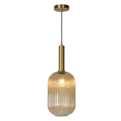 LUCIDE MALOTO - Pendelleuchten - Ø 20 cm - 1xE27 - Amber