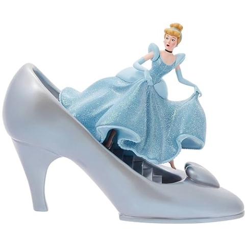 Enesco Disney Showcase 100 Jahre von Wonder Cinderella und Seine Glaspantoffeln Figur, Harz, Mehrfarbig, 7 Inches