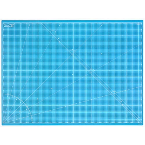 Elan Schneidematte A0 Blau, 5-lagige Schneidematte 90x120 Selbstheilend, Bastelunterlage Schnittfest A0, Cutting Mat 90x120, Schneideunterlage Basteln