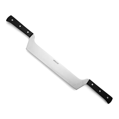 Arcos Universal Professionelles Käsemesser 290mm mit 2 Griffen, Käsemesser aus rostfreiem Stahl und Polyoxymethylen-Griff, Spülmaschinenfest, Farbe Schwarz