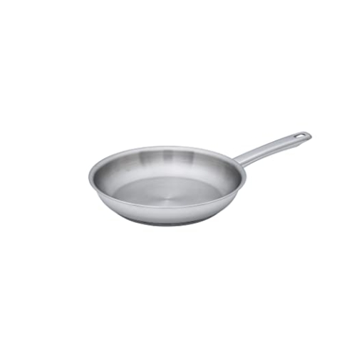 Riess Cristal Pfanne, rund, ohne Deckel, Durchmesser 20 cm, Edelstahl, ptfe-frei, Bratpfanne, Röstpfanne