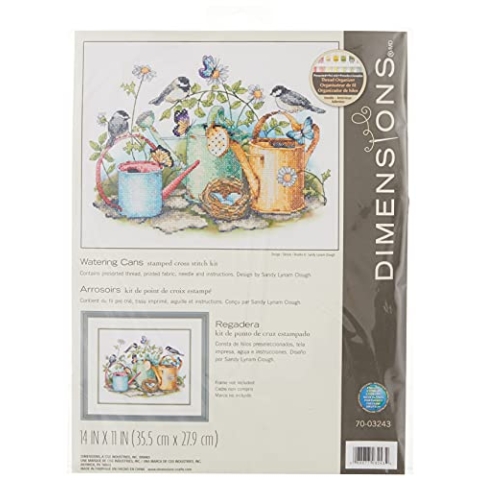 Dimensions Kreuzstich-Set (inkl. Vorlage, Nadel und Anleitung), Watering Cans