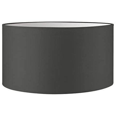 Home Sweet Home Moderner Lampenschirm Bling | Zylinder |50/50/25cm | Anthrazit | Stoff-Lampenschirm aus Baumwolle | für E27 Lampenfassung | RoHS-geprüft | geeignet für Pendelleuchte