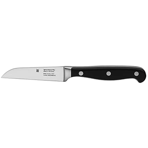 WMF Spitzenklasse Plus Gemüsemesser 18 cm, Made in Germany, Messer geschmiedet, Spezialklingenstahl, Kunststoff-Griff vernietet, Klinge 8 cm