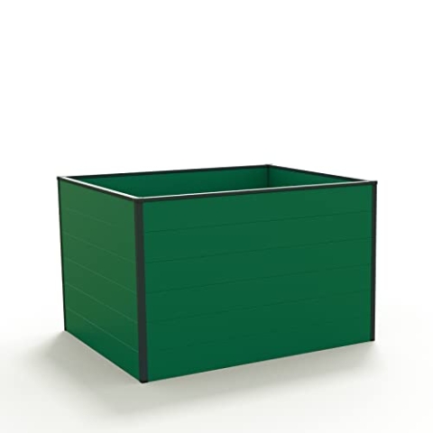 GFP Hochbeet Kräuter-Gemüse-Beet Aluminium Christina - 119x119x77cm - grün