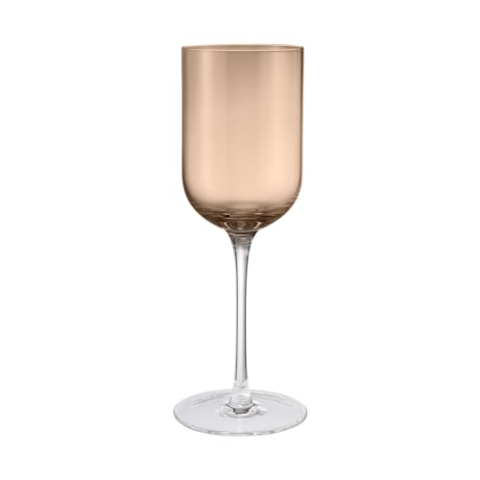 Blomus Set 4 Weißweingläser -FUUMI- mundgeblasenes Weinglas 310 ml (Coffee)