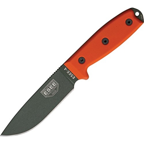 ESEE, Outdoormesser, Klingenlänge: 11.43 cm, Model 4 Plain Edge