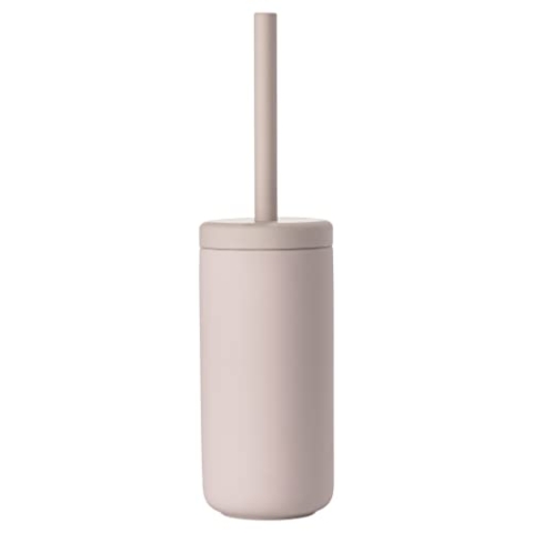 Zone Denmark Ume Toilettenbürste, WC Bürste, Klobürste in Schönem Dänischem Design, aus Steinzeug mit Soft Touch-Beschichtung, Durchm. 10 cm, Höhe 38,7 cm, Nude